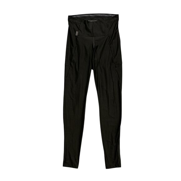 Rapha Leggings Womens S Small Black Reflective Cycling Activewear Pull On Pants - Picture 1 of 9
